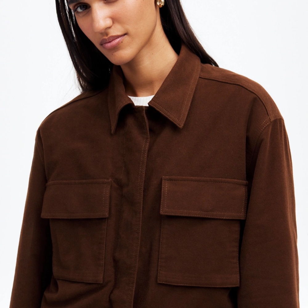 New MADEWELL Size XXL Flap-Pocket Field Jacket in Dark Chicory $298 NT117 - Picture 4 of 9
